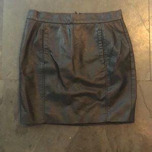 French connection vegan leather mini skirt
